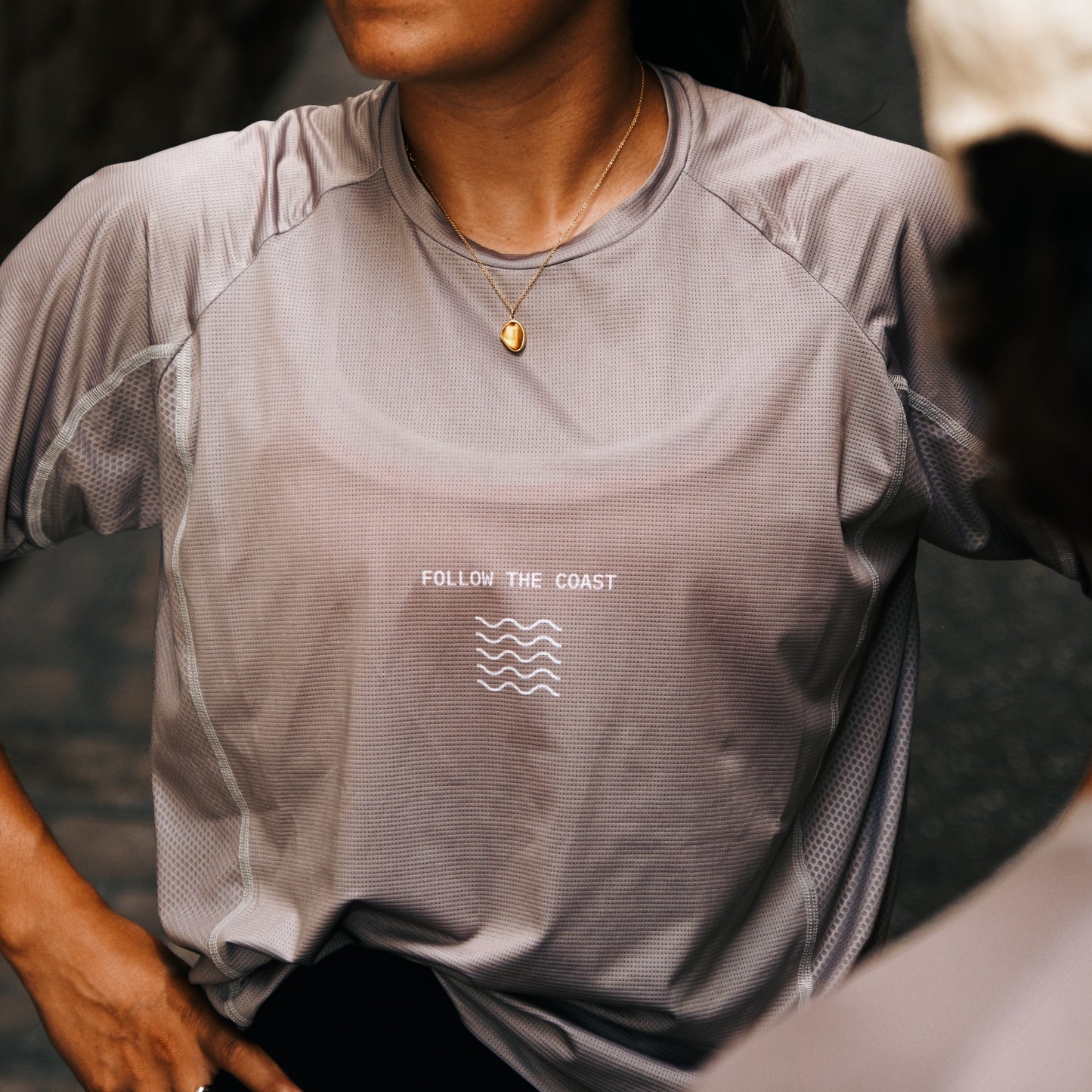 Short Sleeve Running Shirt Grey